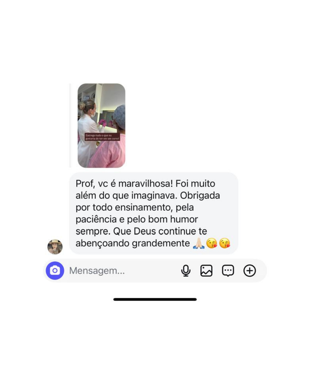 Depoimento de aluna do Sculpt MEZ 03